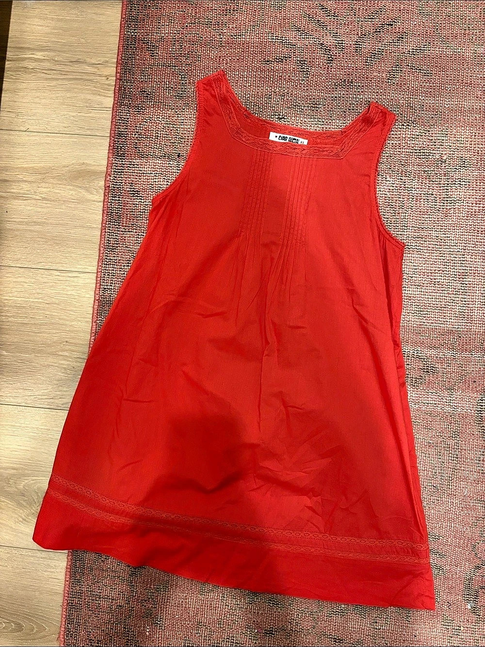 Ciao Lucia Red Tank Top Like New